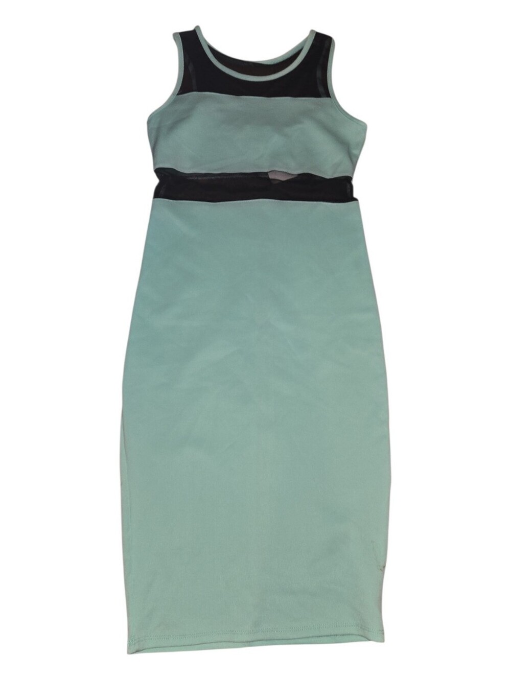 Nicki Minaj Mint Green Dress with Black Mesh Size M